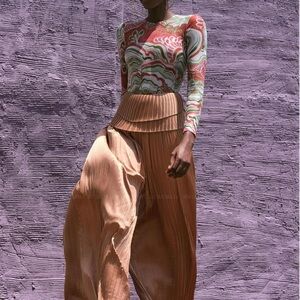 Andrea Iyamah Linea‎ Toffee Pleated Pants NWT Various Sizes